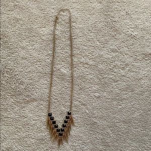 Black and gold statement necklace